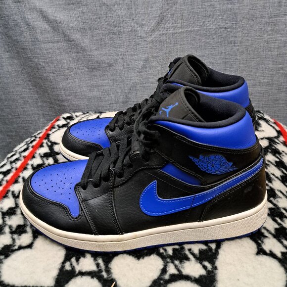 %Size 8.5 Nike Mens Air Jordan 1 Mid 554724-068 Sneakers AJ1